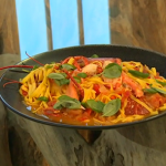 Rick Stein lobster with pasta recipe on Saturday Kitchen