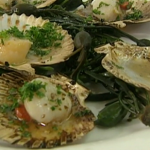 Rick Stein Scallops with seaweed butter recipe on Saturday Kitchen