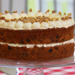 Mary Berry sugar free carrot cake recipe on The Great British Bake Off Masterclass 2015