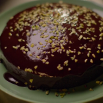 Nigella Lawson vegan dark chocolate cake recipe on Simply Nigella