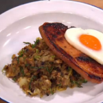 Dean Edwards Bubble and squeak with gammon and egg recipe on Lorraine