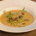 James Martin butternut squash and mussel soup recipe on Saturday Kitchen