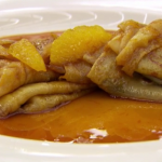 Monica Galetti crepe suzette pancake with orange caramel sauce recipe on MasterChef: The Professionals