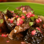Nigel Slater mulled lamb with cinnamon and prunes recipe on Saturday Kitchen