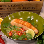 Dean Edwards Citrus salmon with carrot and noodle salad recipe on Lorraine