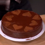 John Whaite chocolate and hazelnut gluten free cake on Lorraine