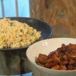 Ken Hom orange beef with egg fried rice recipe on Saturday Kitchen