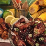 Dean Edwards Sticky chicken wings with blue cheese recipe on Lorraine