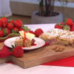 Phil’s Strawberry and almond cake traybake recipe for a summer strawberry treat on This Morning