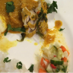 Nigel Barden Pan Fried Monkfish Satay with Chilli and Cucumber salsa recipe on Radio 2 Drivetime