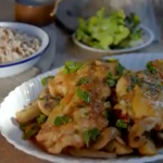 The Hairy Bikers chicken breast (poulet de bresse) with artichokes and mushrooms recipe the Bikers chicken and Eggs show