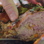 Jamie’s meatloaf with fennel and smoked bacon recipe on Jamie and Jimmy’s Friday Night Feast