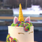 Juliet Sear unicorn layered cake with with buttercream recipe on This Morning