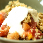 Nigel Slater compost crumble with sour cream recipe on Dish of The Day