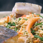 James Martin buckwheat with seafood shellfish sauce on James Martin’s French Adventure