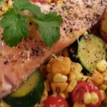 Tom’s Fragrant Salmon Parcels with cherry tomatoes recipe on Lorraine
