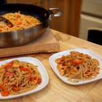 Matt Tebbutt prawn spaghetti with puttanesca sauce recipe on Save Money: Good Food