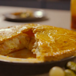 Simon Rimmer cheese and potato plate pie on Eat the Week with Iceland