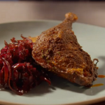 Simon Rimmer duck legs with red cabbage recipe on Eat the Week with Iceland