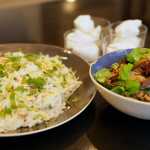 Matt Tebbutt Thai feast with basil pork recipe on Save Money: Good Food