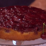 Phil Vickery upside down cherry and almond cake with cream recipe on This Morning