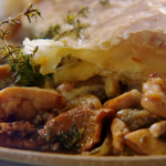 Jamie Oliver Chicken pot pie with golden puff pastry and mixed mushrooms recipe