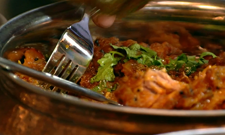 The Gangotra chicken curry recipe on The Big Family Cooking Showdown