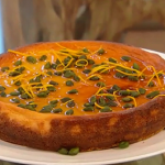 Michel Roux orange cheesecake with honey recipe on Saturday Kitchen