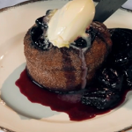 Paul Ainsworth cherry cake with cherry sauce and clotted cream recipe on Royal Recipes