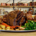 Anna Haugh English roast beef with Yorkshire pudding and gravy (beouf roti a l’anglaise) recipe on Royal Recipes