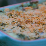 Jamie Oliver creamed spinach with cheese recipe on Jamie’s Italian Christmas