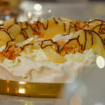 Darcey Bussell pear and hazelnut pavlova recipe on Mary Berry’s Christmas Party