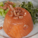Paul Ainsworth smoked salmon and shrimp timbale recipe on Royal Recipes
