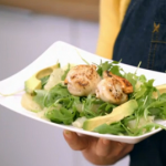Stacie Stewart scallops with rocket and avocado salad for the Diet App plan on How to Lose Weight Well