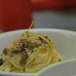 Andrea’s pasta with black olives and tuna recipe on The Hairy Bikers’ Mediterranean Adventure