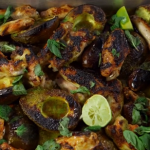 James Martin oven roasted avocado with chicken wings recipe