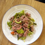 Stacie Stewart Vietnamese style rare beef salad recipe for the Paul Mckenna diet on How to Lose Weight Well