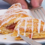 Paul Hollywood fruit turnovers with apricot and raspberries recipe on The Great Celebrity Bake Off