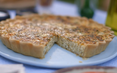 Mary Berry leek and Stilton quiche with savoury custard recipe – The