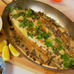 Anna Haugh Dover sole with stuffed baby peppers recipe