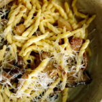 Jamie Oliver garlic mushroom pasta with with creme fraiche recipe