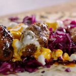 Jamie Oliver lamb kofta with flatbread and red cabbage pickle recipe