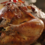 Jamie Oliver cranberry Christmas turkey with bacon and thyme recipe
