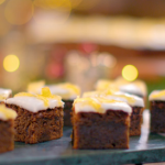Mary Berry treacle spice tray bake recipe on Mary Berry’s Country House at Christmas