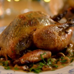Catherine’s guinea fowl in prosecco recipe on The Best Christmas Food Ever