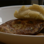 Nigel Slater mincemeat hotcakes with brandy butter recipe on Saturday Kitchen