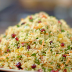 Nadiya Hussain pomegranate and parsley tabbouleh recipe on Nadiya’s Party Feasts