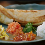Jamie’s Indian dosa with coconut chutney and lemon pickle recipe on Friday Night Feast