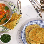Ainsley’s Caribbean vegetable soup with flatbreads recipe on This Morning