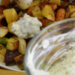 Tom Kerridge Russian salad with roasted root vegetables recipe on Tom Kerridge’s Fresh Start